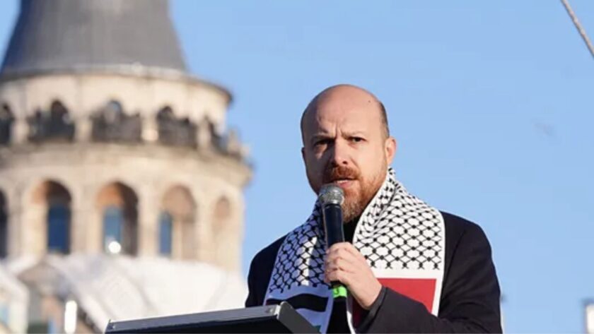 Bilal Erdogan Galata Gazze Yürüyüşü